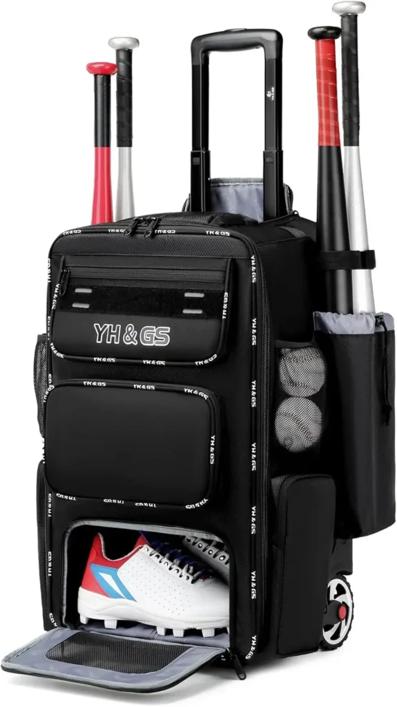 Rolling Baseball Bag Feature